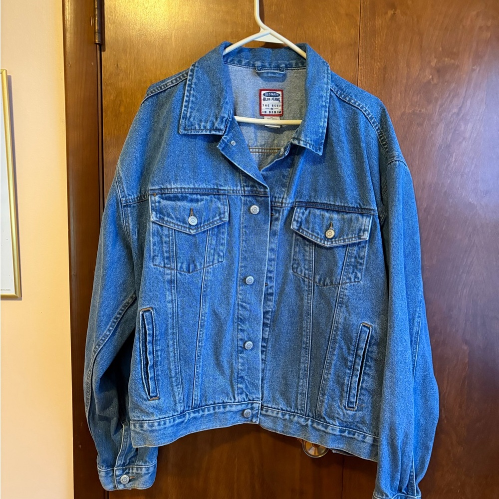 Old Navy Blue Jean Jacket Classic Trucker Style